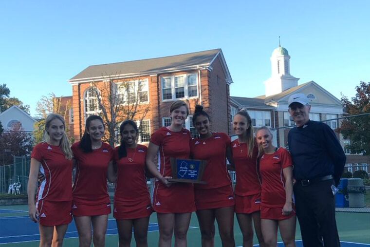The Moorestown Friends girls' tennis team defeated Ranney School, 4-1, on Tuesday in the Non-Public B finals.