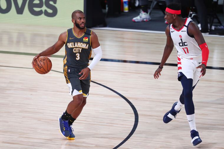 “Fifteen years in the league and I’ve never seen anything like it,” NBPA president and Oklahoma City Thunder point guard Chris Paul (3) said of the way the league came together for a common goal.