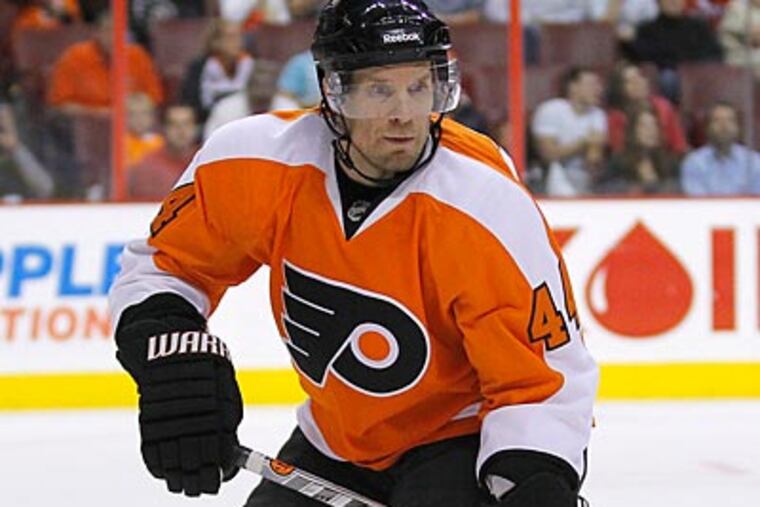 Kimmo Timonen earned a second All-Star Game berth as a Flyer, and fourth overall. (Yong Kim/Staff file photo)