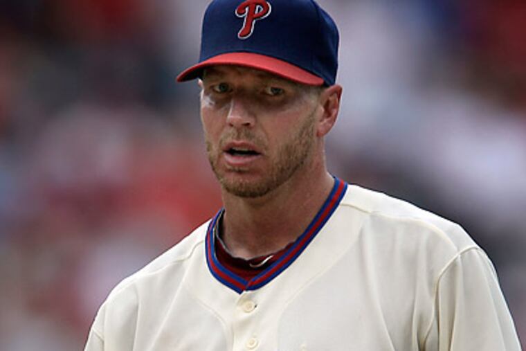 Roy Halladay said his recent workload had nothing to do with his struggles Sunday. (David Maialetti/Staff Photographer)
