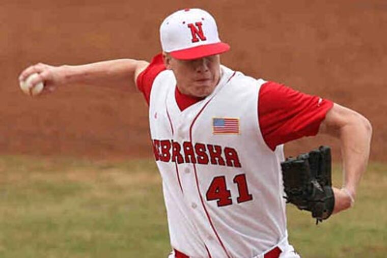 Mike Nesseth recorded 4.72 career ERA while in college. (Photo courtesy of the University of Nebraska)