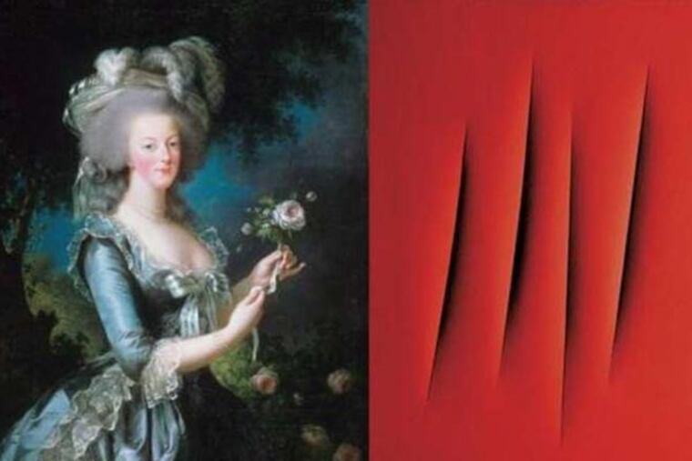 Stuart Netsky's "A Leopard Doesn't Change Her Spots" (2013), digitally printed rubber, at Bridgette Mayer Gallery