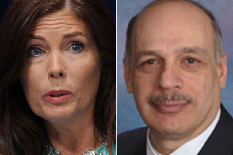 Pa. Attorney General Kathleen Kane and lawyer Thomas Carluccio