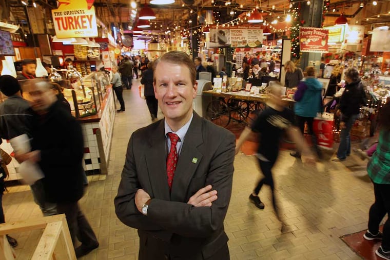 Paul Steinke reflects on his 13 years as Reading Terminal Market's general manager as he plans to step down and run for City Council. MICHAEL BRYANT / Staff Photographer