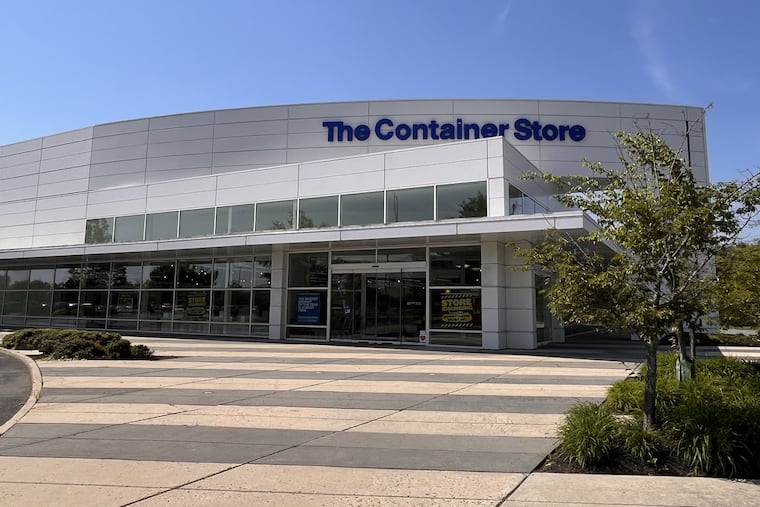 The Container Store at Haddonfield Road and Route 38, Cherry Hill, part of the Cherry Hill Mall, on May 19, 2026.