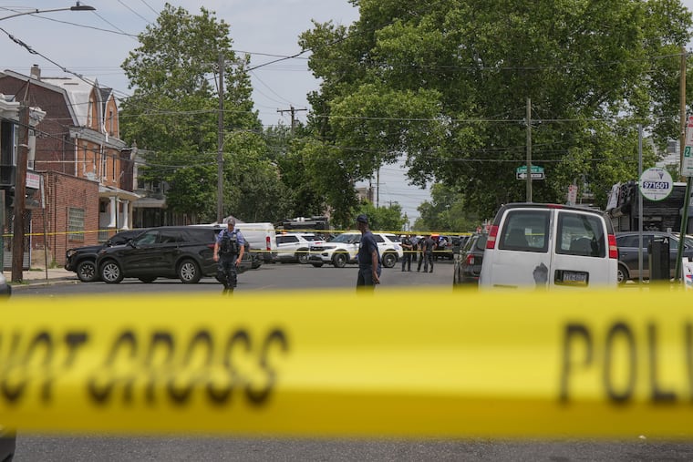Investigators at 417 W Chew, searching a home in Olney neighborhood in Philadelphia, June 26, 2026.
