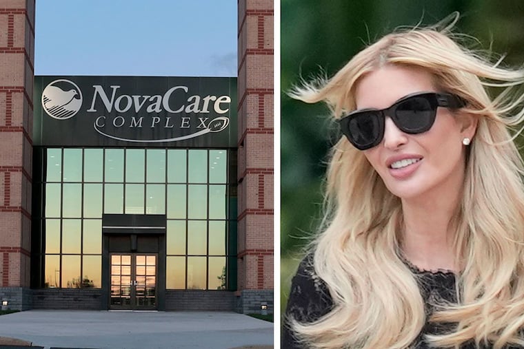 Ivanka Trump was in Philadelphia on Friday to tour the Eagles' NovaCare Complex.
