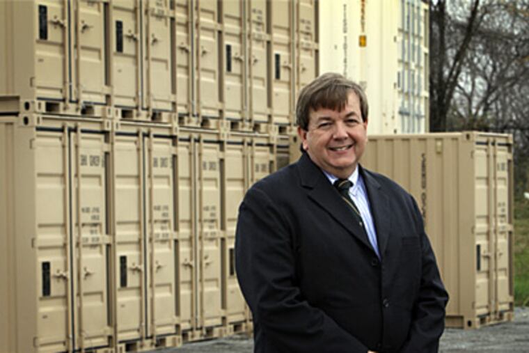 Jim Brennan, president of Sea Box Inc., a Cinnaminson company that has grown through finding innovative functions for shipping containers. (LAURENCE KESTERSON / Staff Photographer)