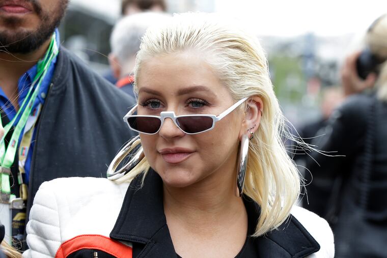 Christina Aguilera, shown in April 2018