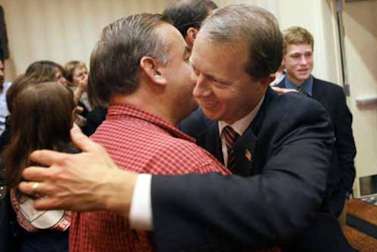 Former U.S. Rep. John Adler thanking supporters after he conceded defeat to his Republican challenger in November. Adler died Monday at the age of 51. (Staff File Photo)