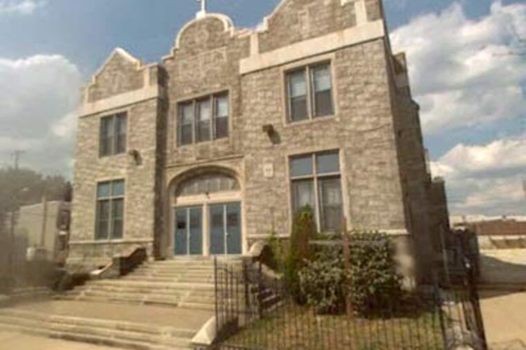 The school at St. Hugh of Cluny parish on West Tioga Street in the Fairhill section of the city is one of seven area Catholic schools slated for closure. (Google StreetView)