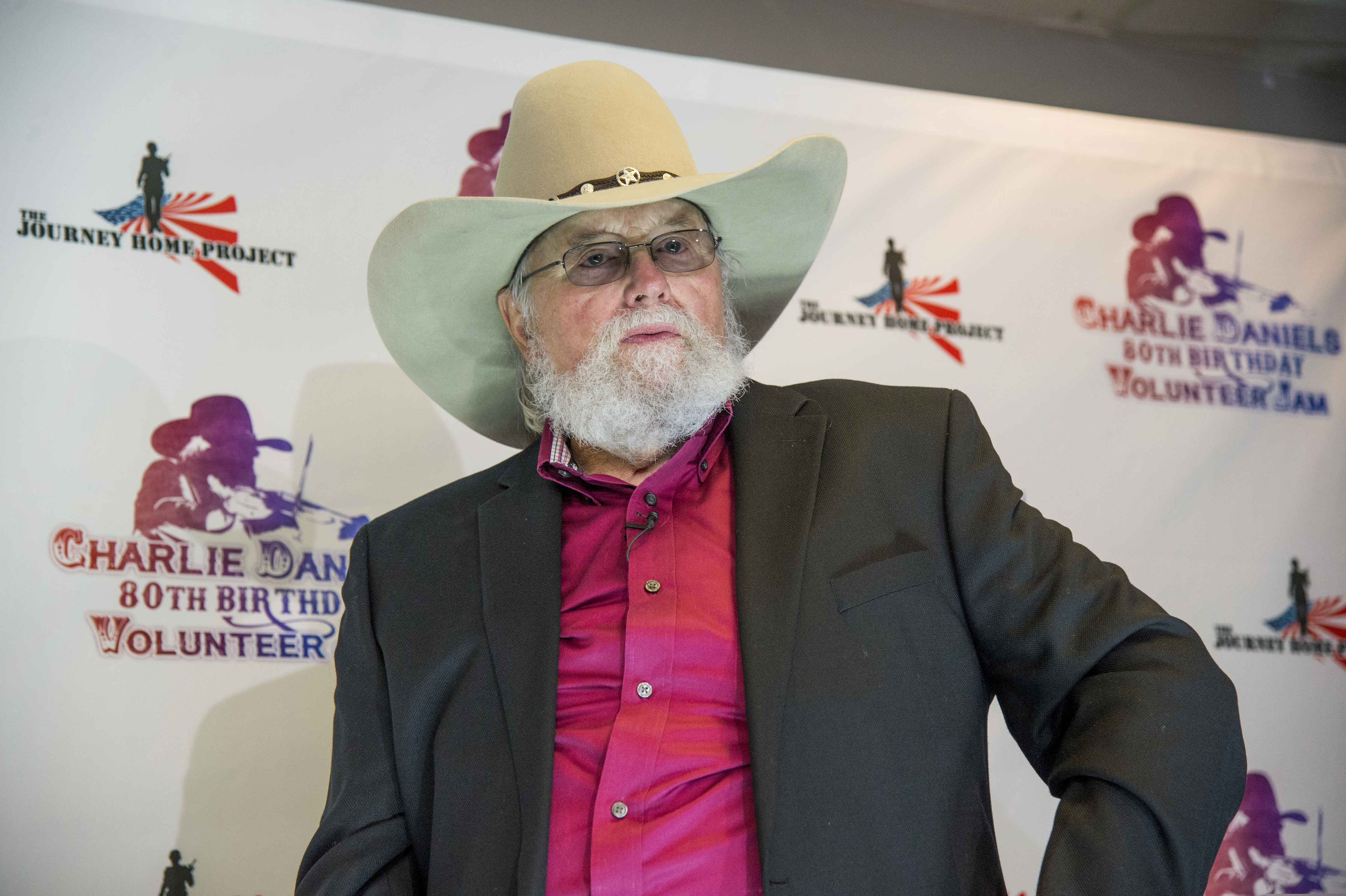Charlie Daniels appears at the Charlie Daniels 80th Birthday Volunteer Jam in 2016.