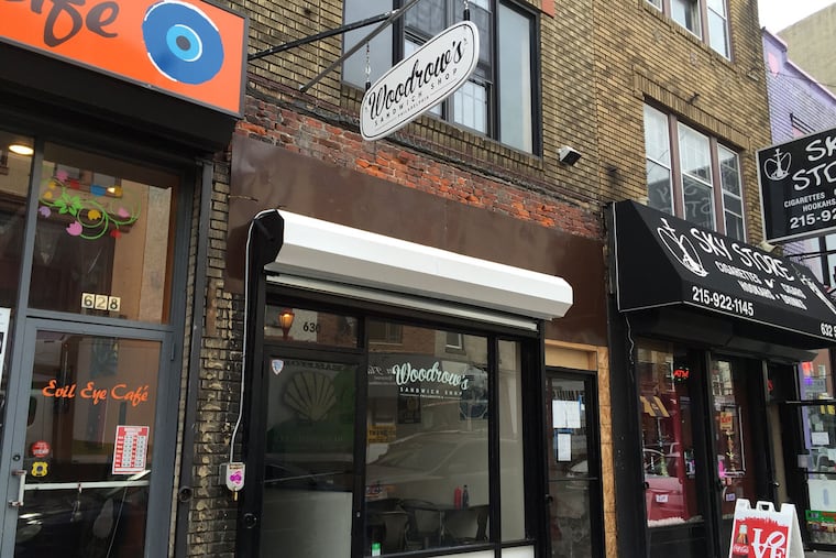 Woodrow's Sandwich Shop, 630 South St.