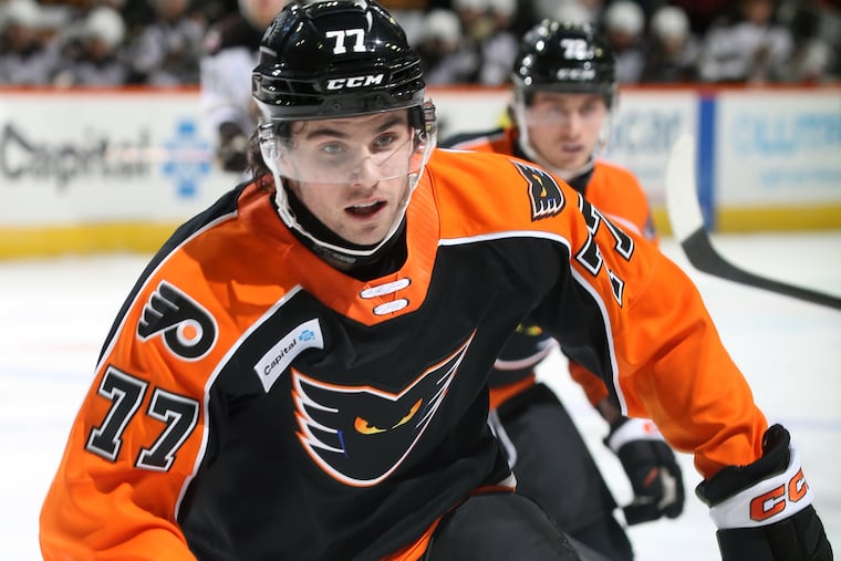 Flyers top prospect Jett Luchanko recently joined the Lehigh Valley Phantoms for their playoff run.