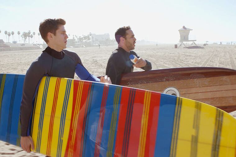 "Graceland," inspired by a true story, stars Aaron Tveit (left) as an ambitious FBI special agent and Daniel Sunjata as his mysterious training officer, sharing a beach house in Southern California.