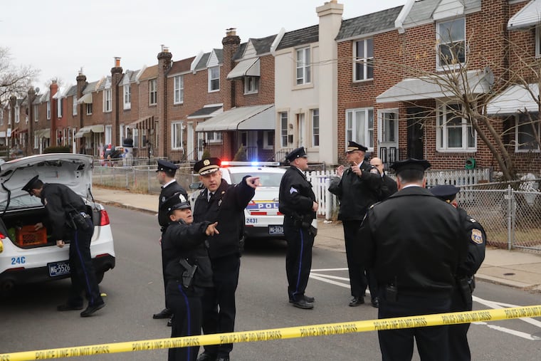 Police respond to an officer involved shooting in the 3500 block of Belgrade Street after a suspected home invasion attempt Wednesday morning December 5, 2018. DAVID SWANSON / Staff Photographer