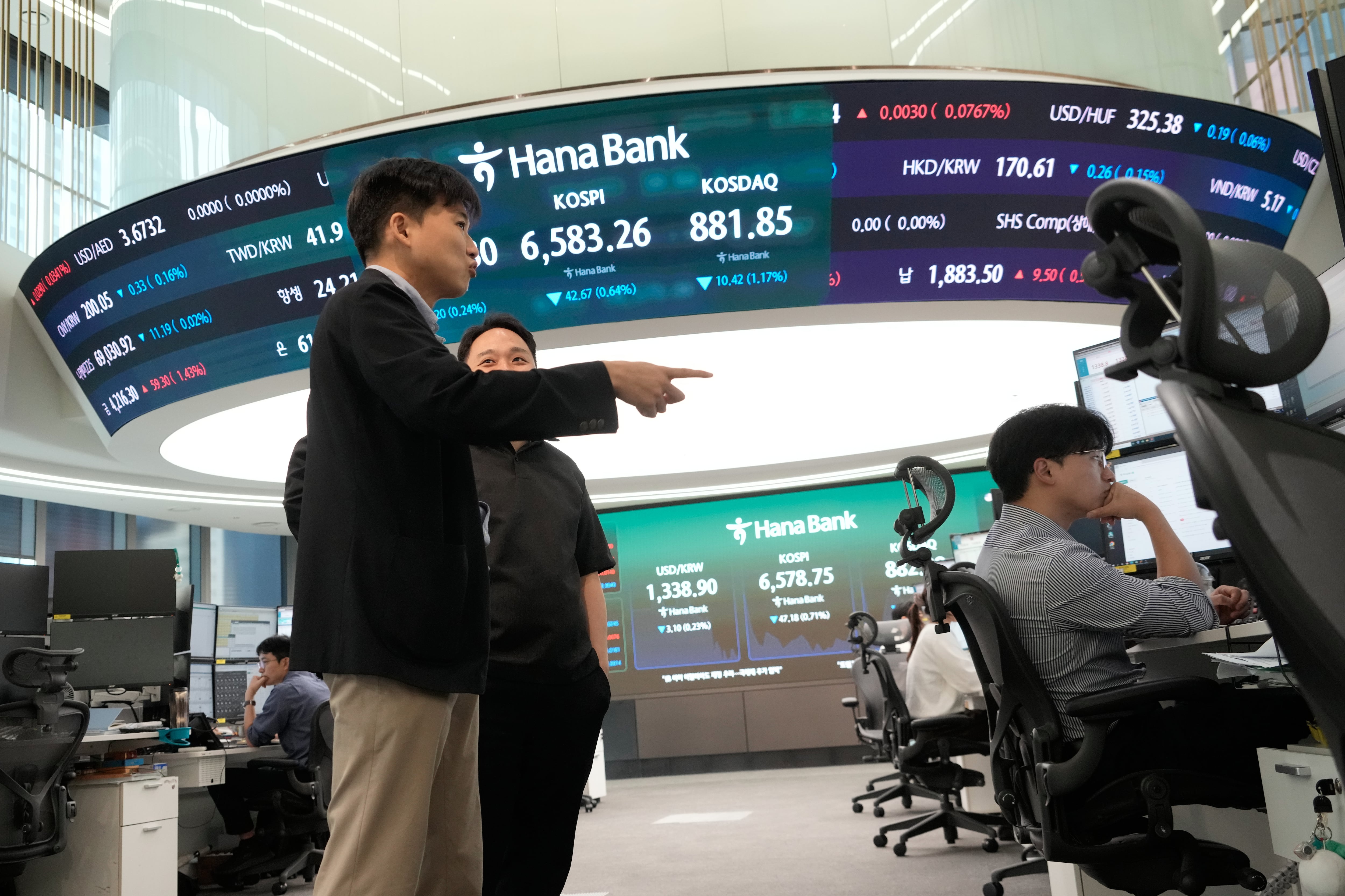 Asian shares are mixed and Brent crude at $104 a barrel after Trump says US will buy Russian diesel