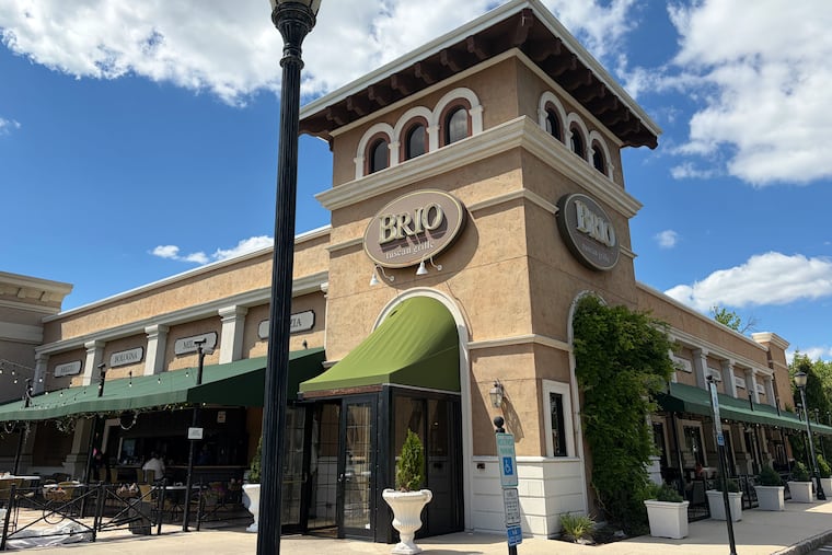 Brio Italian Grille near the Cherry Hill Mall.