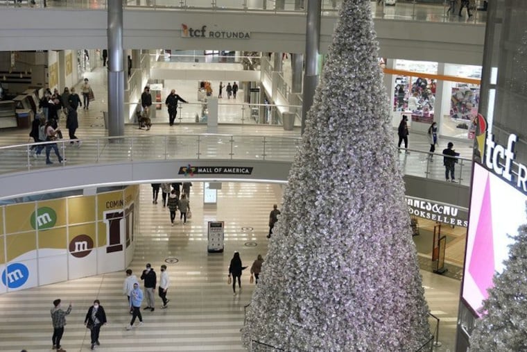 The few shoppers during Black Friday in 2020 at the Mall of America in Bloomington, Minn.