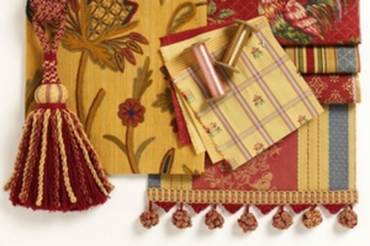 Textures are "dressier," says an executive at calicocorners.com. "We like these high-touch fabrics."