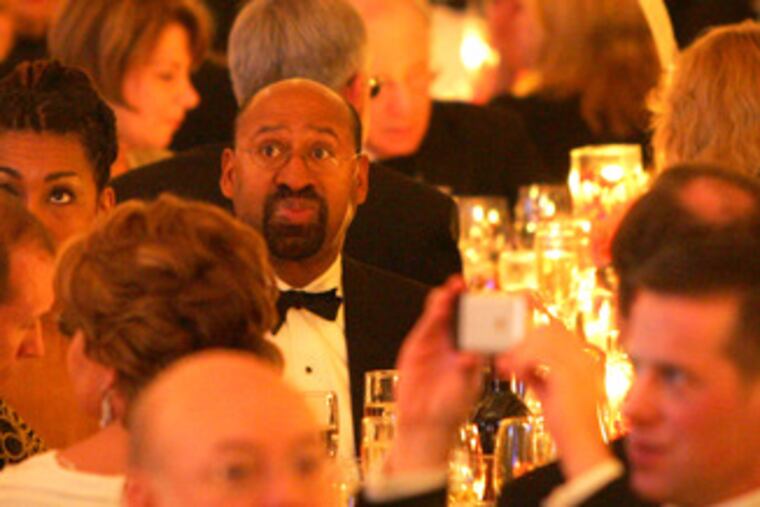 Mayor Michael Nutter and his wife, Lisa, were among the 1,600 guests at the dinner.