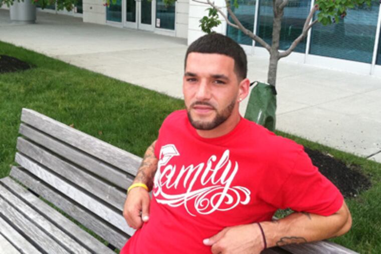 Chris Carbone, 28, completed inpatient treatment at the Volunteers of America facility. (Claudia Vargas / Staff)