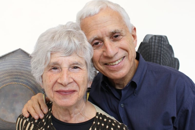 Ruth and Rick Snyderman at their gallery Snderman-Works, on Cherry Street. The Old City institution, a vanguard of the gallery scene there, is closing this summer. (PHOTO COURTESY OF SNYDERMAN-WORKS GALLERY)