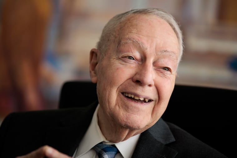 U.S. District Judge Joseph H. Rodriguez, 94, sits for an interview at his daughter’s law office this month. He recently retired after 40 years on the bench.
