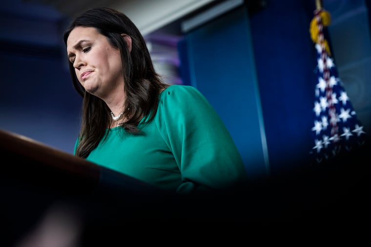 White House Press Secretary Sarah Sanders. (Jabin Botsford / Washington Post)