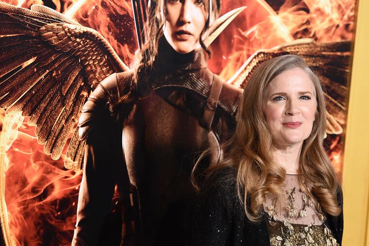 Suzanne Collins arrives at the Los Angeles premiere of "The Hunger Games: Mockingjay - Part 1" in 2014.