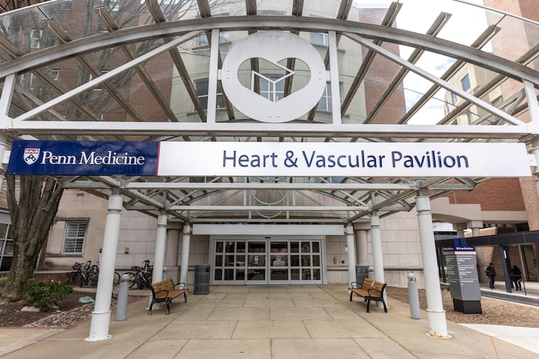 Penn Presbyterian Medical Center in University City had a 1.3% increase in admissions in the first half of fiscal 2025, which ended Dec. 31, compared to the year before. Penn's Heart & Vascular Pavilion at Presbyterian Medical Center is shown here in March 2024.