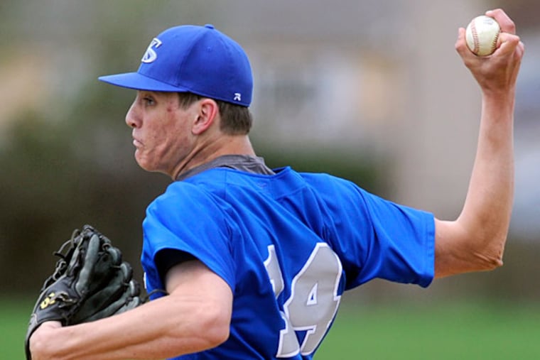 Sterling pitcher Donovan Casey. (Tom Gralish/Staff Photographer)