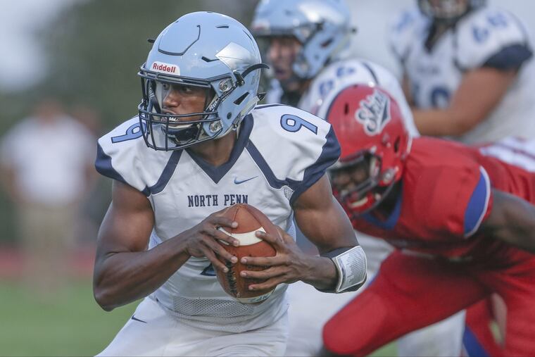 Quarterback Solomon Robinson (9) and North Penn visit Pennridge in a Suburban One League Continental Conference opener at 7 p.m. Friday.