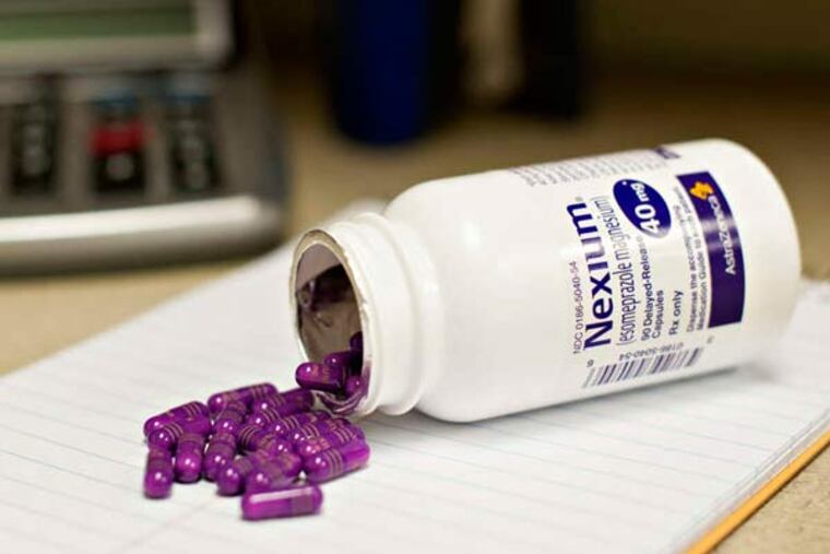 Nexium, for heartburn, was among drugs the team studied that were not previously known to have targets related to time of day.
