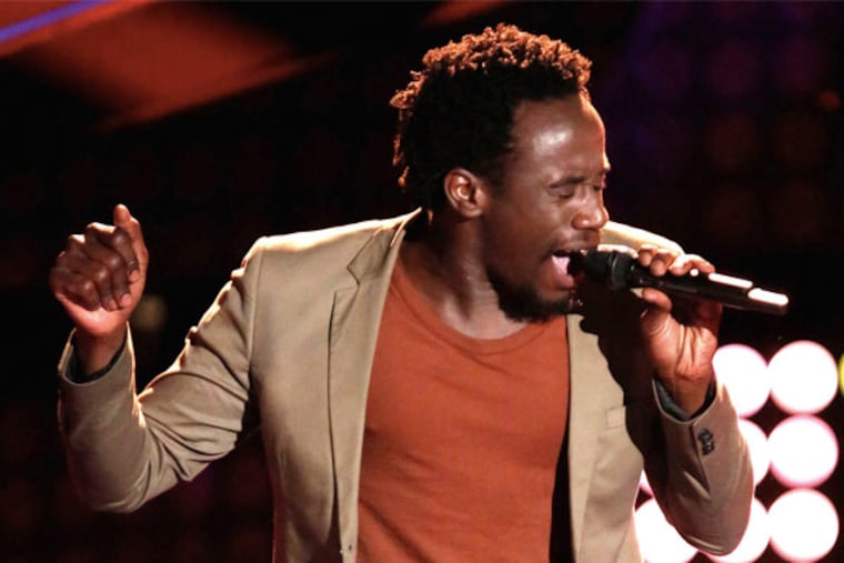 Anthony Riley appears on 'The Voice.' (NBC)