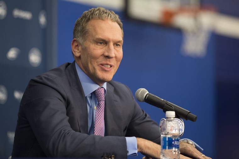Bryan Colangelo at a June 2017 press conference.