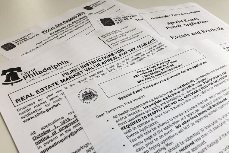 Philadelphia officials are asking for the public’s help in redesigning some city forms.