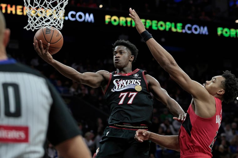 After a strong start, Sixers rookie VJ Edgecombe took a three-game shooting slump into Sunday's game.