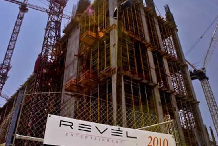 The Revel casino in Atlantic City is the only project among four that is going ahead. It is tentatively scheduled to open in 2010. (Clem Murray / Staff Photographer)