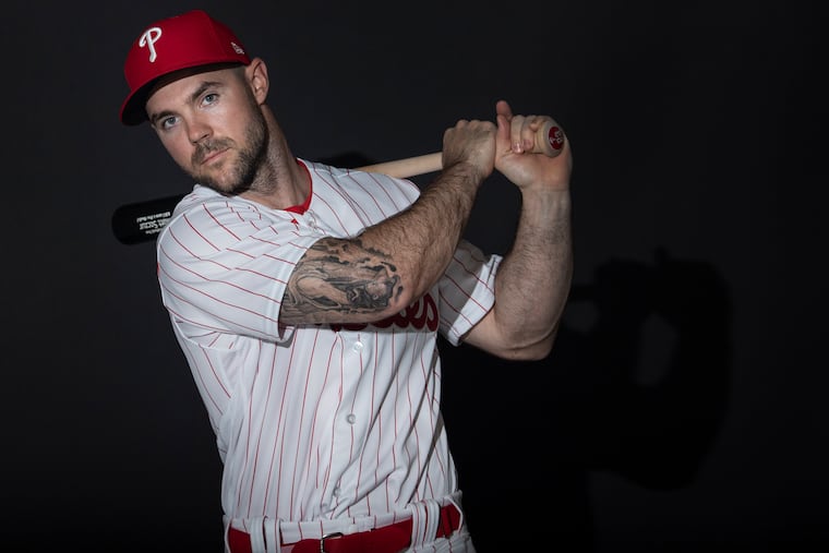 Matt Szczur, is photographed during 2020 Phillies Spring Training in Clearwater, Florida.