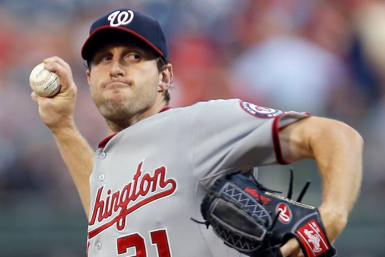 Max Scherzer leads Washington's loaded starting rotation.