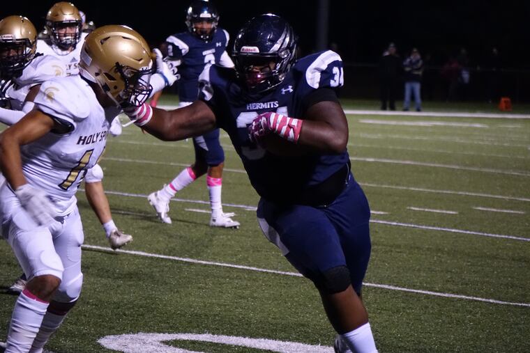 St. Augustine junior Isaiah Raikes scored two touchdowns in Friday's 27-14 win over Holy Spirit.