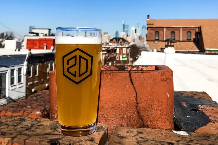 Rude AF, a dry-hopped sour ale from Second District Brewing in South Philly.