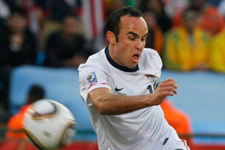 After an emotional win over Algeria, the U.S. will try to continue their magical run in South Africa. (AP Photo / Eugene Hoshiko)