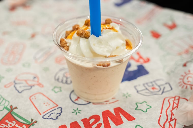 A sample of the new limited-edition Phanatic Caramel Curveball Cream Smoothie.