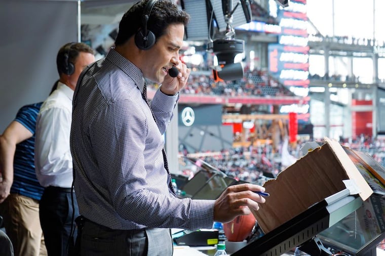 Former Eagles quarterback Mark Sánchez returns to Philadelphia Tuesday to call Eagles-Washington on Fox.