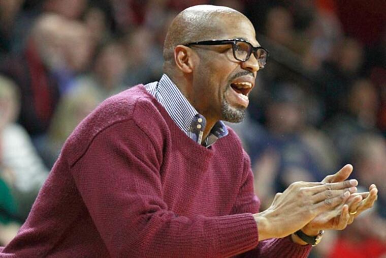 Jerome Allen as Penn's basketball coach.