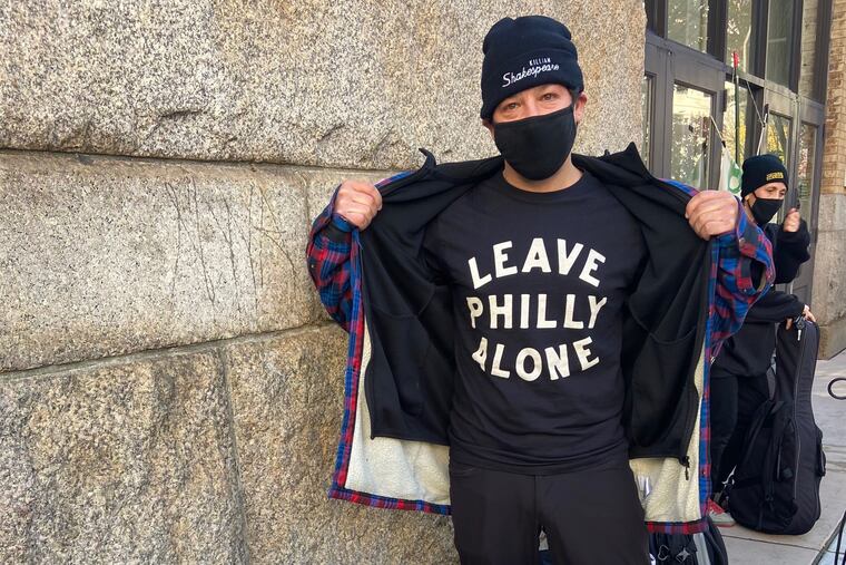 Cosmo Baker in front of the Pennsylvania Convention Center in Philadelphia in 2020. Baker will DJ as part of the free Love From Philly festival at the Oval on the Parkway on June 11.