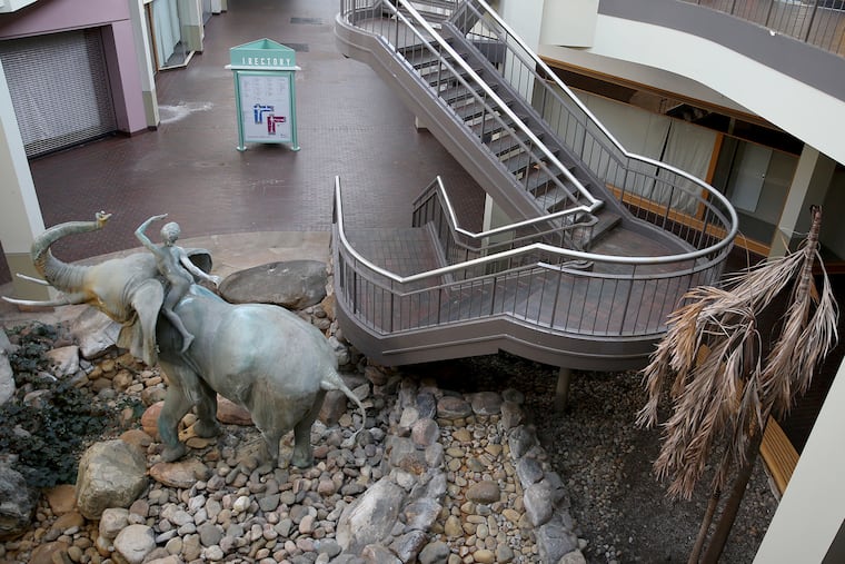 Sculptor Zenos Frudakis’ first commissioned piece sits inside the now closed Burlington Center Mall.