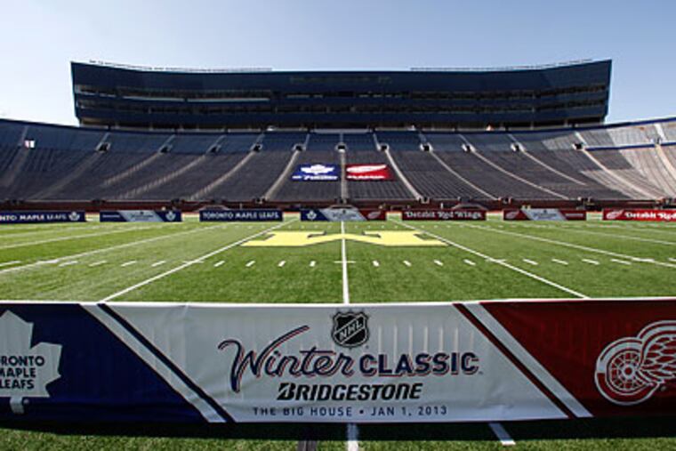 Michigan Stadium was to have hosted the 2013 Winter Classic between the Toronto Maple Leafs and the Detroit Red Wings.